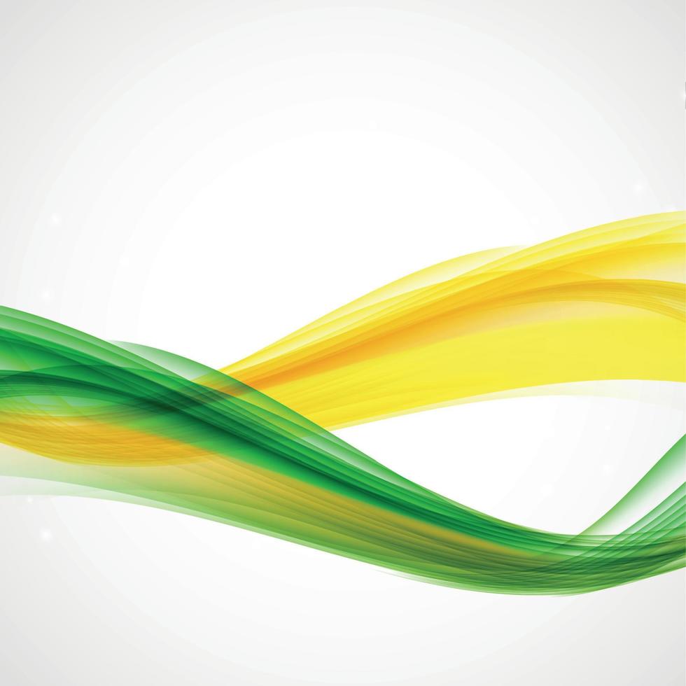 vagues de drapeau de couleur du brésil sur fond blanc. illustration vectorielle. vecteur