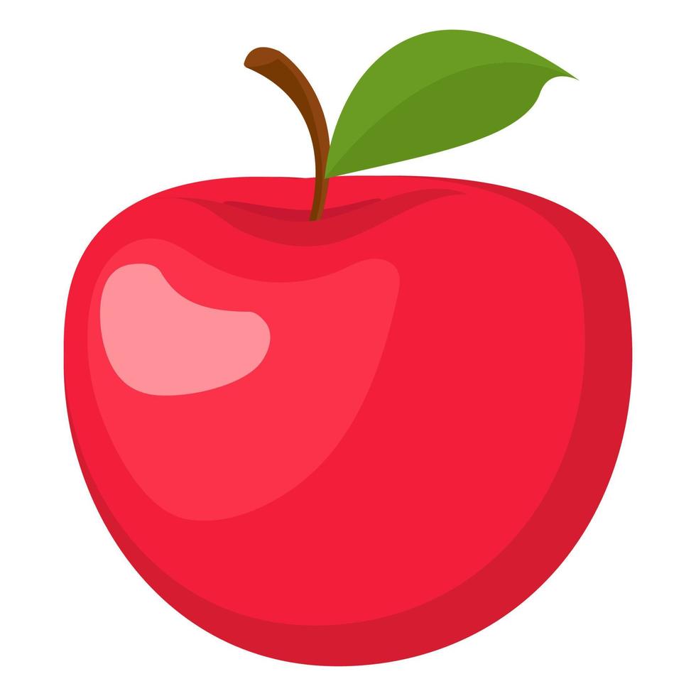 fruit pomme rouge vecteur