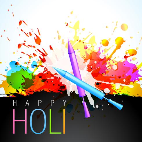 fête de holi vecteur