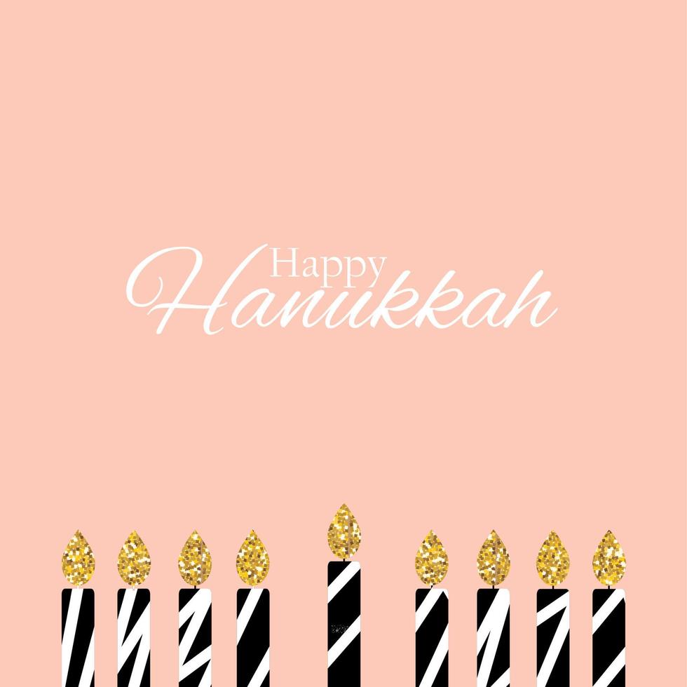 joyeux hanukkah, fond de vacances juives. illustration vectorielle. Hanoucca est le nom de la fête juive vecteur