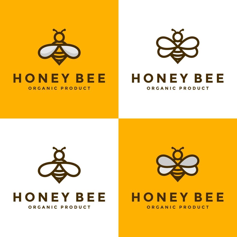 abeille à miel logo premium vector.eps vecteur