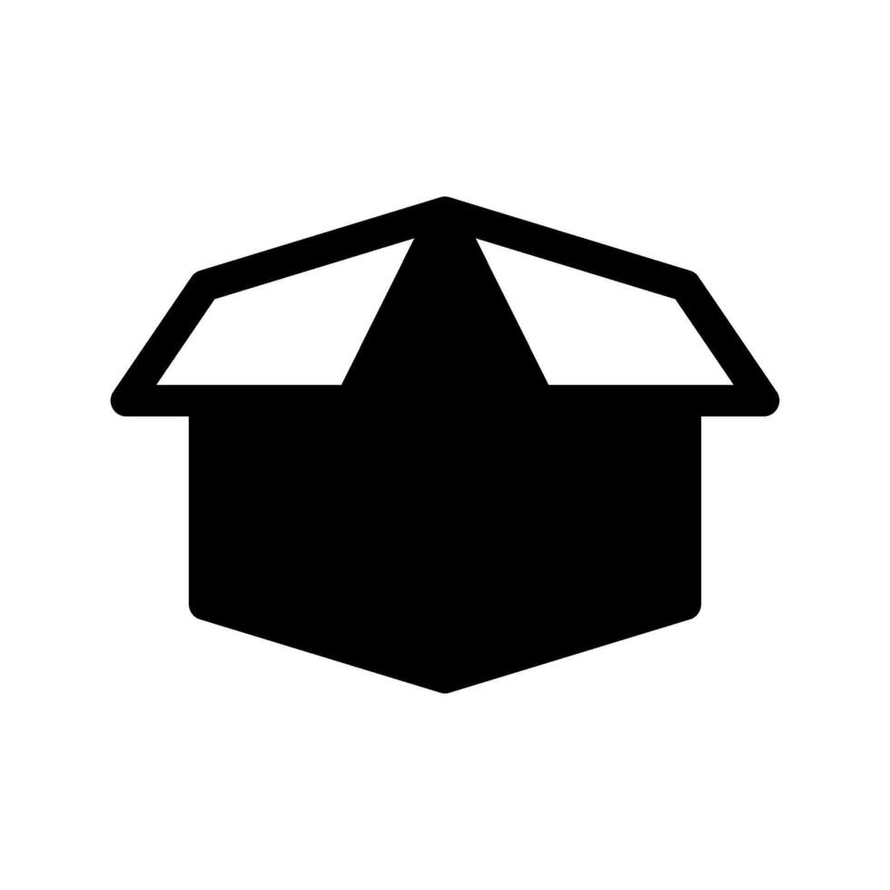 ouvert boîte icône symbole conception illustration vecteur