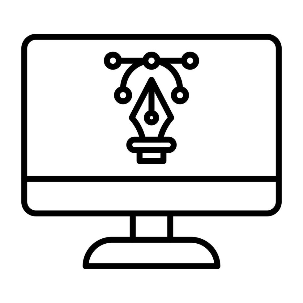 icône de ligne de conception de vecteur web
