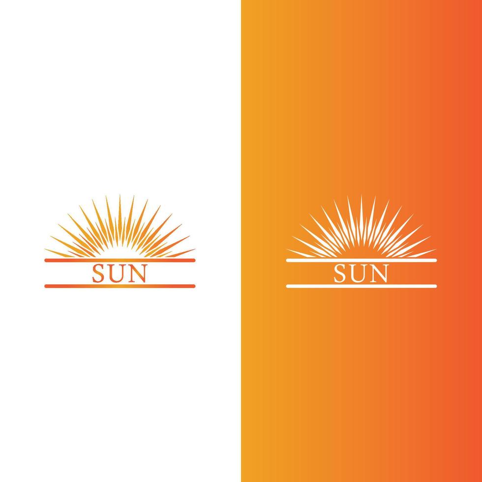 icône d & # 39; illustration vectorielle soleil vecteur