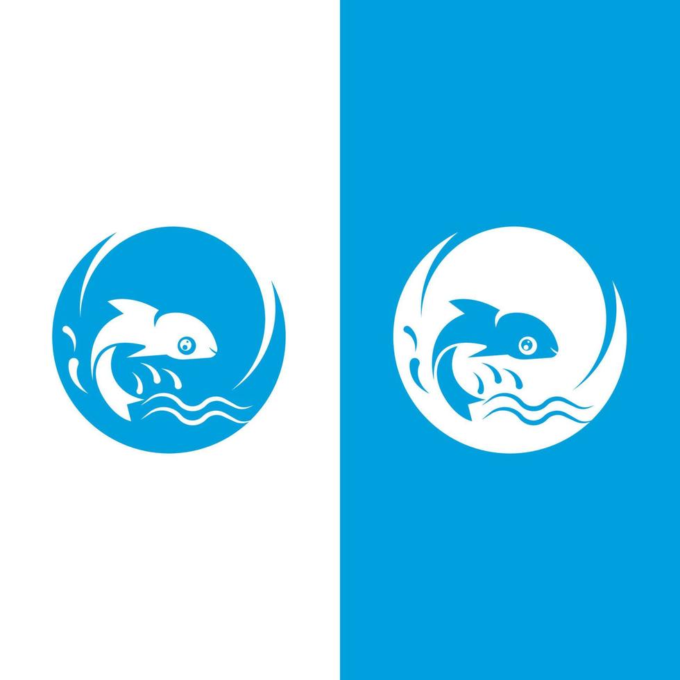 vecteur créatif de modèle de logo de poisson