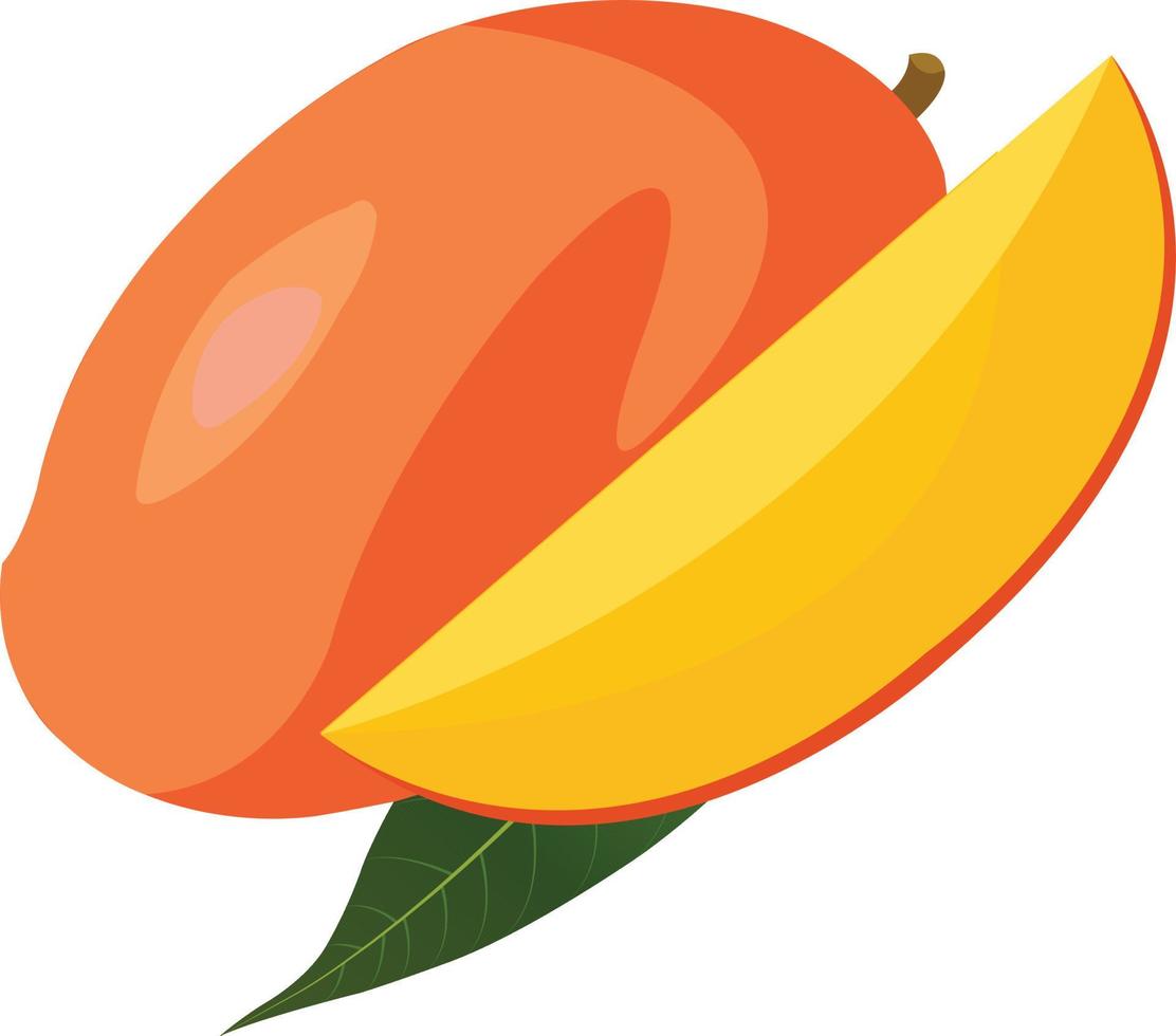 avantages pour la santé et la nutrition de la mangue, illustrations vectorielles de fruits de mangue vecteur