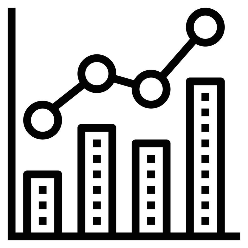 graphique, ligne, icône, logo, vecteur, illustration vecteur