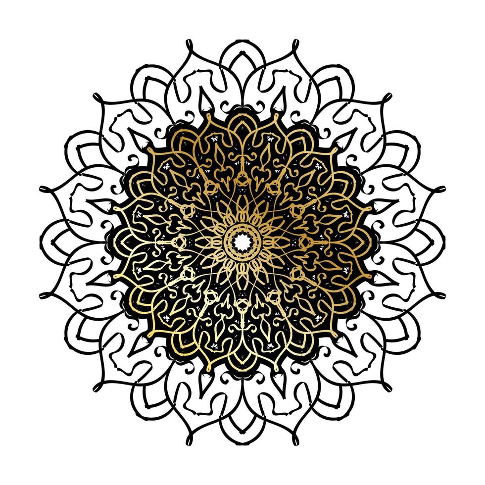 vecteur rond cercle abstrait. style mandala de luxe.