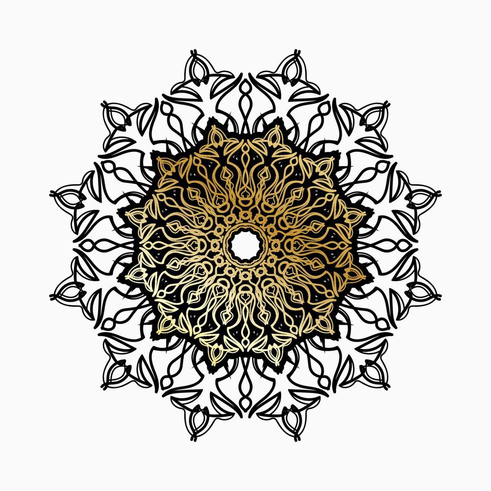 vecteur rond cercle abstrait. style mandala de luxe.