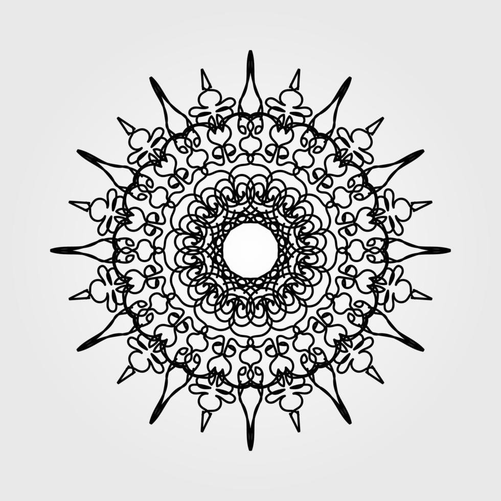 vecteur rond cercle abstrait. style mandala.