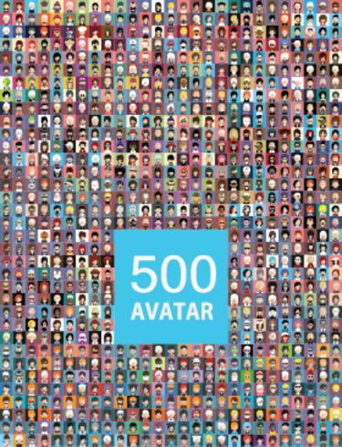 Ensemble d&#39;avatars colorés de personnages vecteur