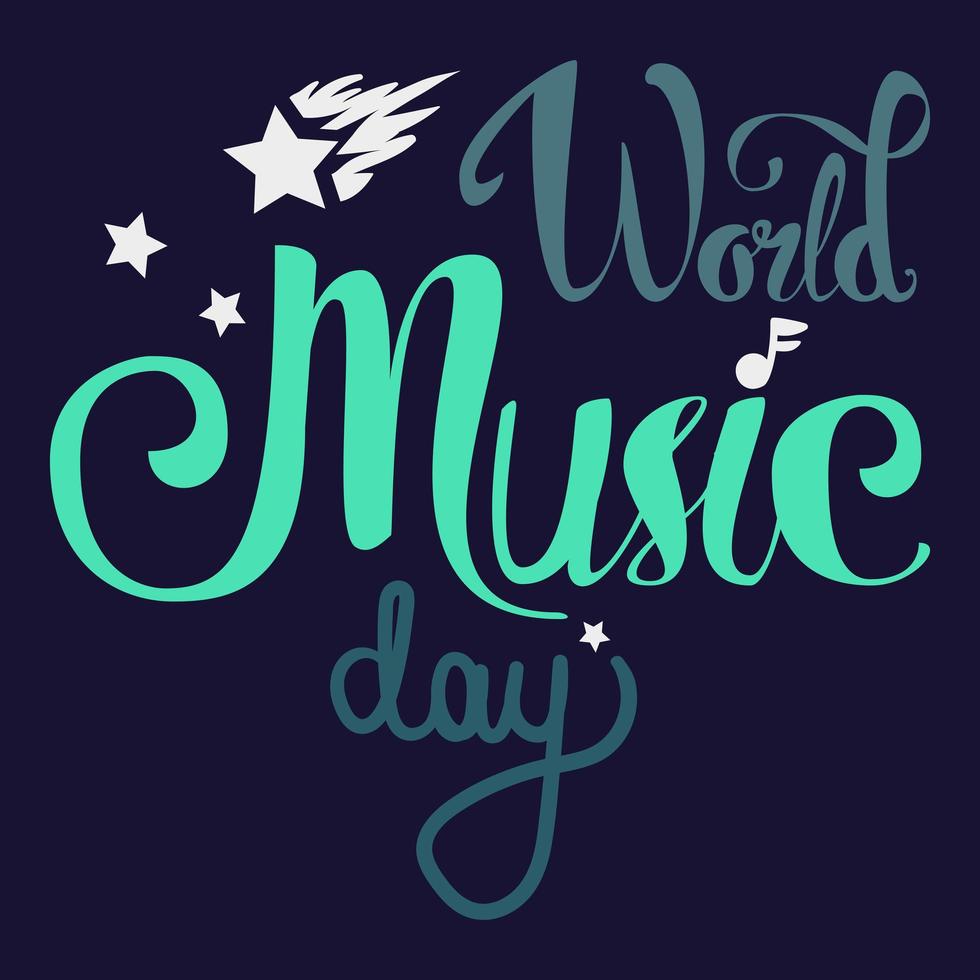 journée mondiale de la musique vecteur