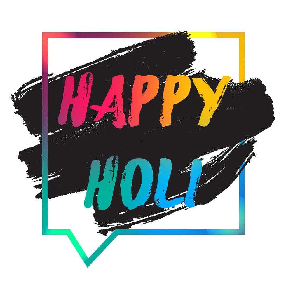 joyeux festival de holi vecteur