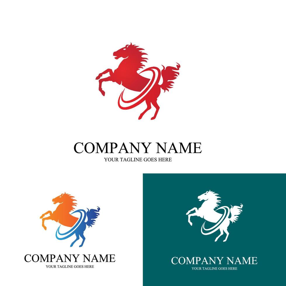 logo vectoriel simple cheval icône gratuit