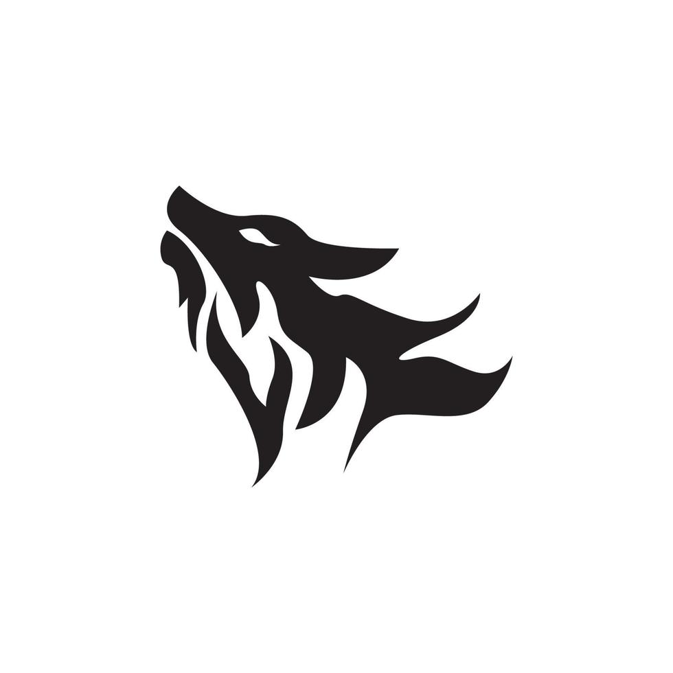 icône de loup et illustration vectorielle de symbole vecteur