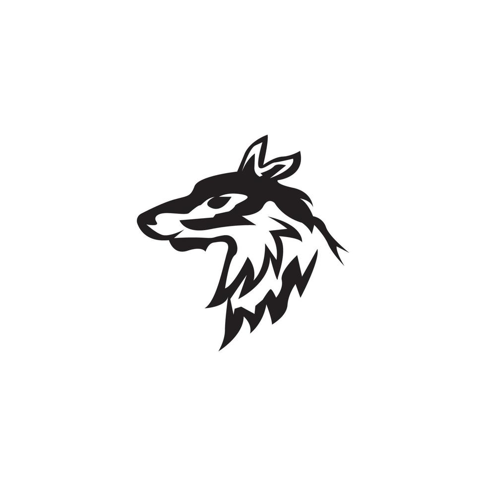 icône de loup et illustration vectorielle de symbole vecteur