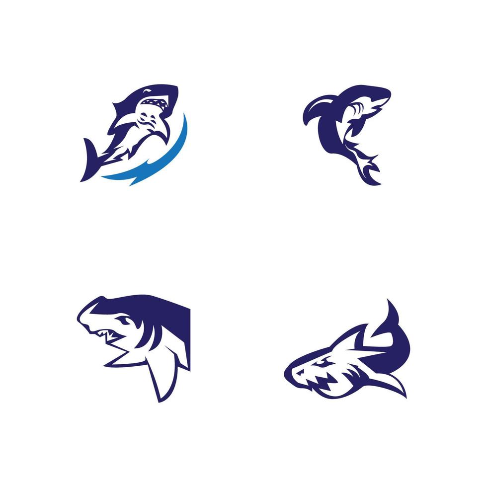 icône de requin et illustration vectorielle de symbole vecteur