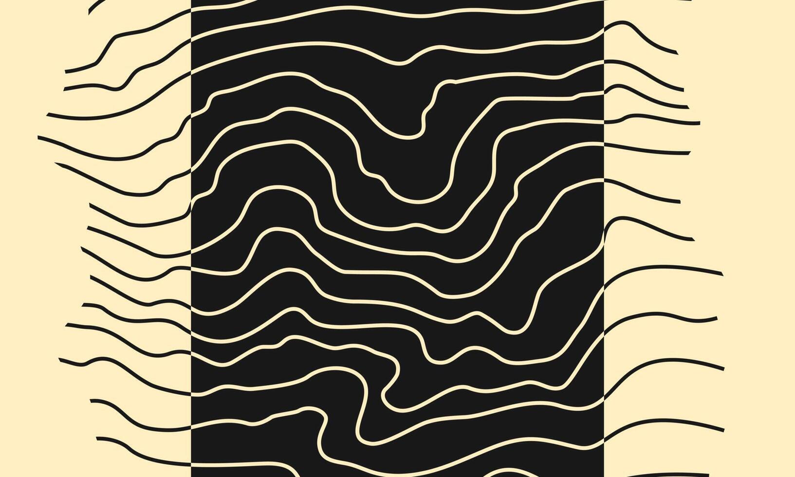 lignes et formes contour abstrait pour la composition graphique. design créatif et minimaliste pour l'arrière-plan, la décoration, le tissu, etc. style de couleur boho du vecteur de contour abstrait.