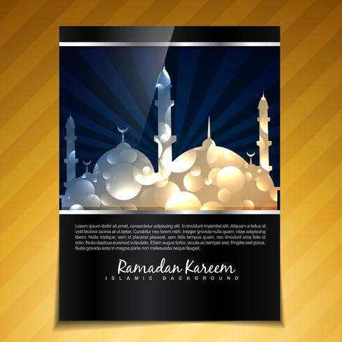 fond de brochure ramadan vecteur