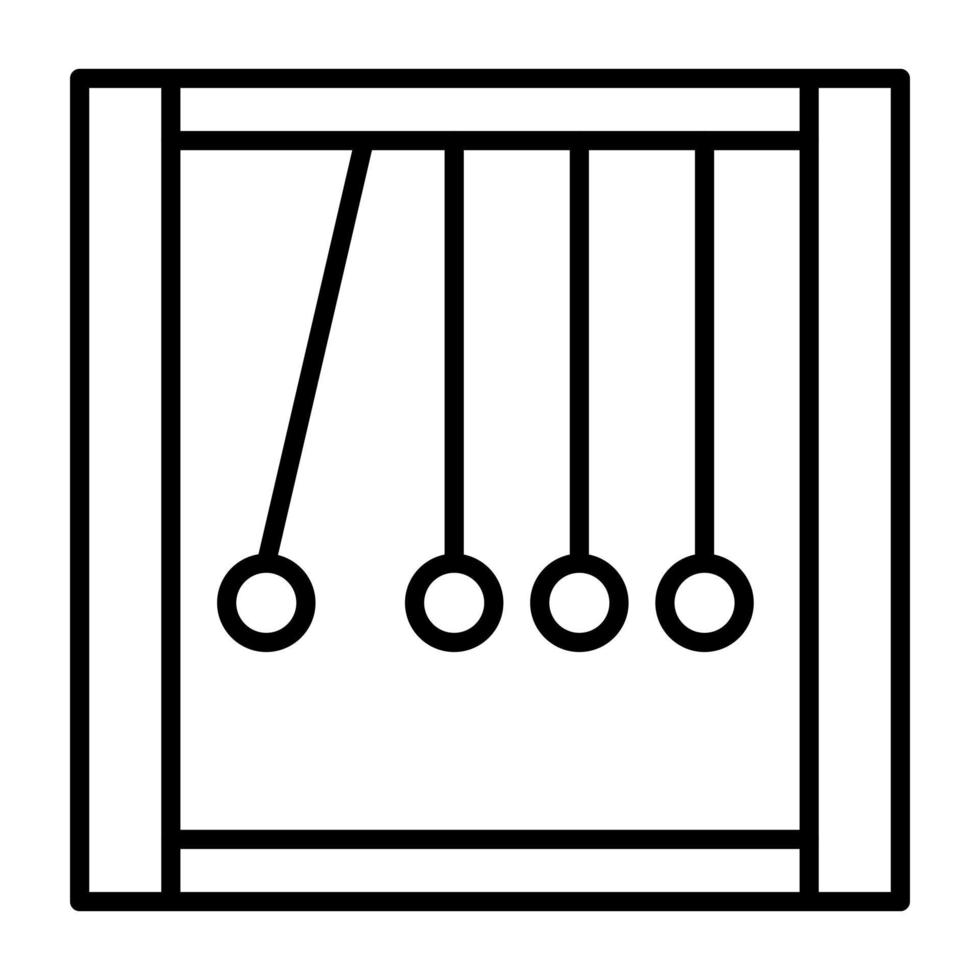 icône de ligne de pendule vecteur