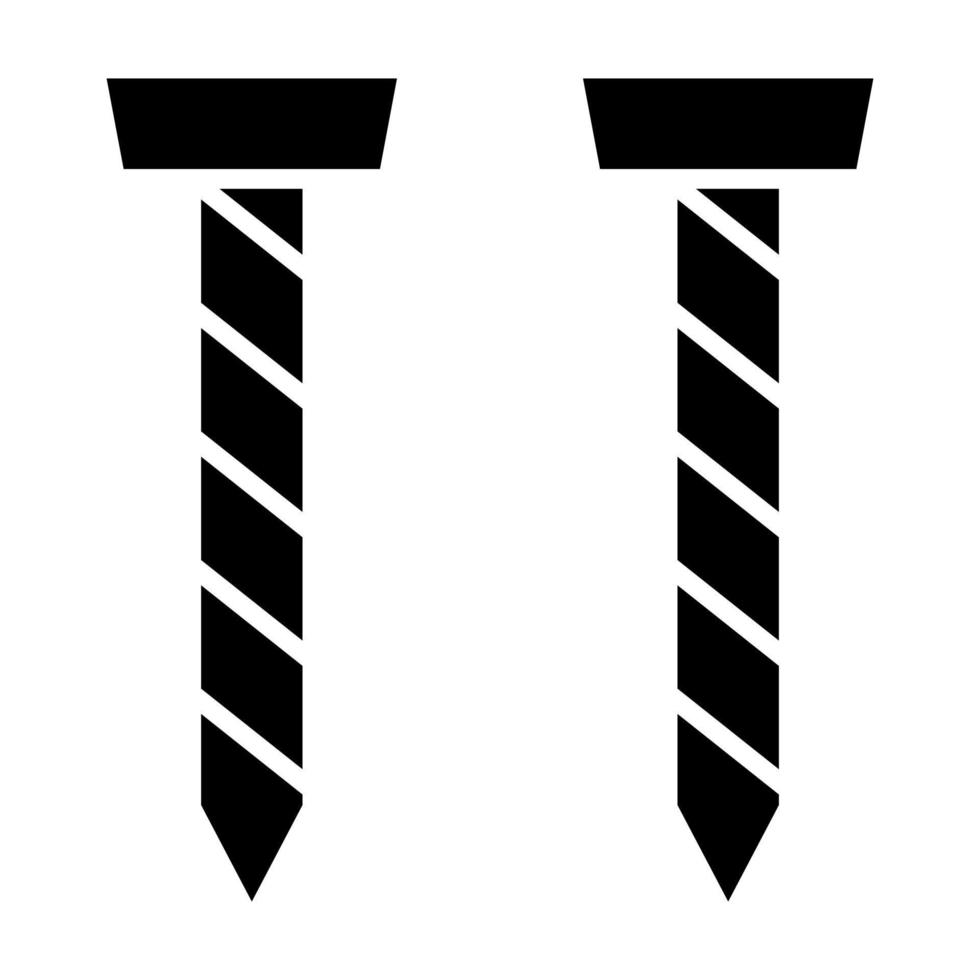 icône de glyphe d'ongles vecteur