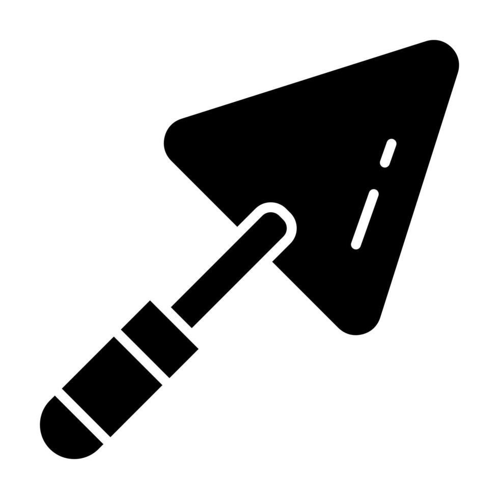 icône de glyphe de truelle vecteur