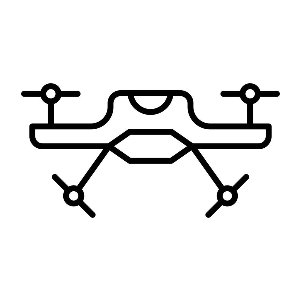 icône de ligne de drone vecteur