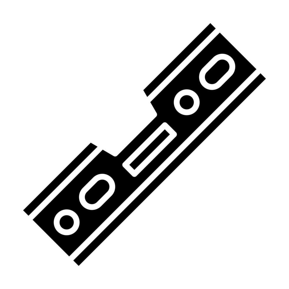 icône de glyphe d'outil de niveau vecteur