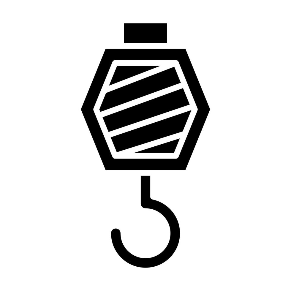 icône de glyphe de levage vecteur