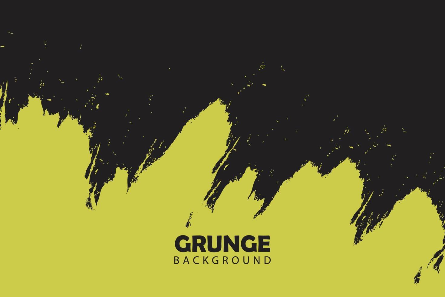 abstrait grunge peint en jaune vecteur