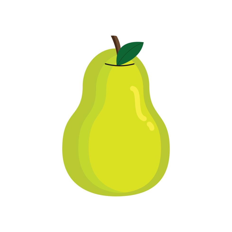 icône de fruits, icône plate vecteur