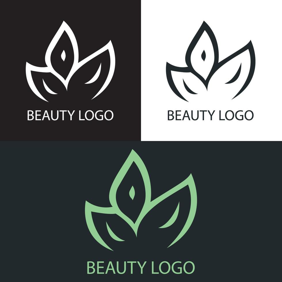 création de logo de beauté vecteur