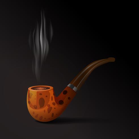 Illustration de pipe de tabac vecteur