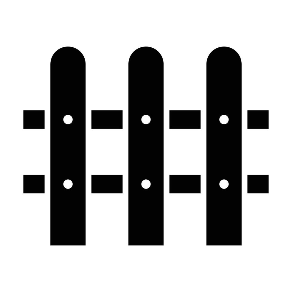 icône de glyphe de clôture vecteur