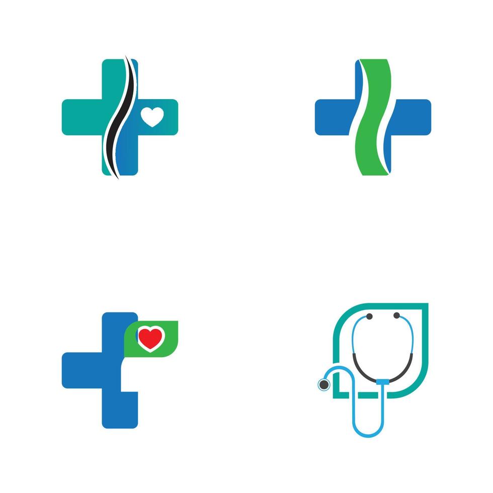 vecteur de modèle de logo médical de santé