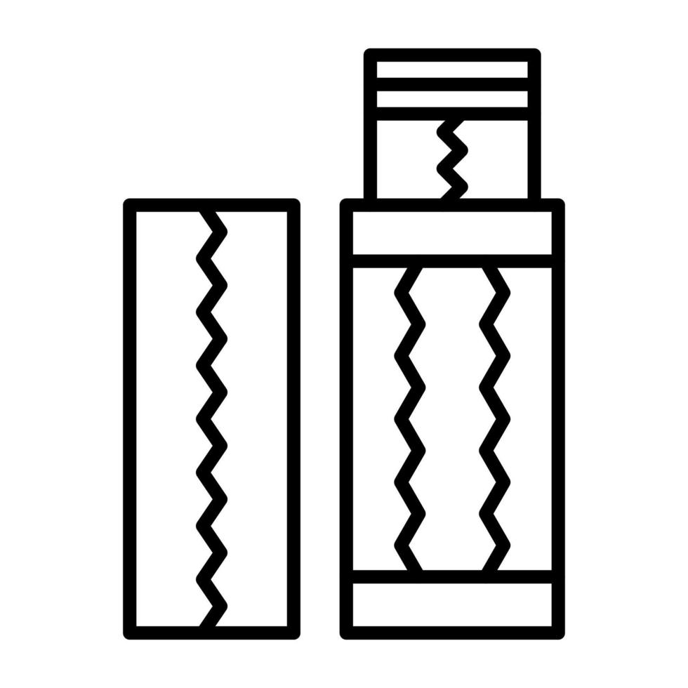 icône de ligne de chewing-gum vecteur