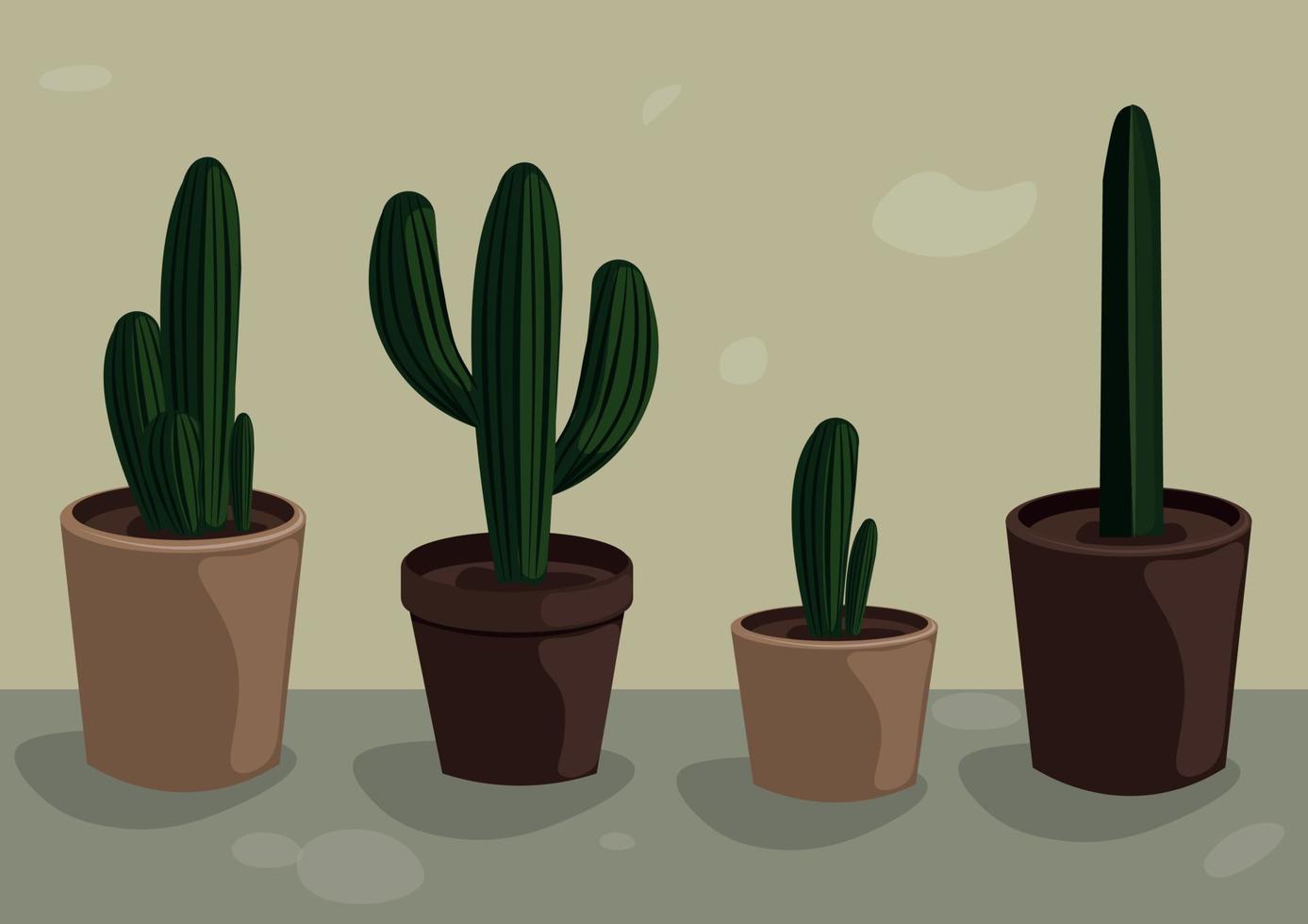 clipart plante cactus vecteur