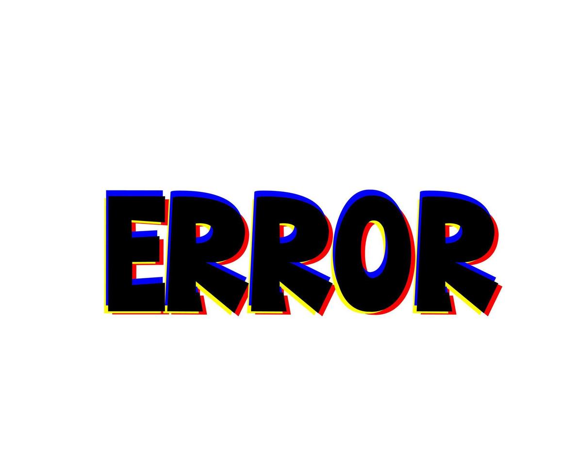 icône du logo du type d'erreur vecteur