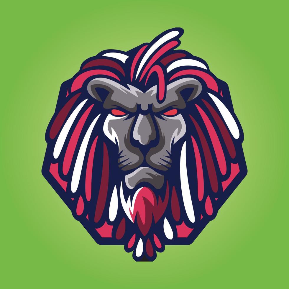 vecteur de conception de logo de mascotte de joueur, illustration de joueur pour l'équipe sportive. style de concept d'illustrateur moderne pour badge