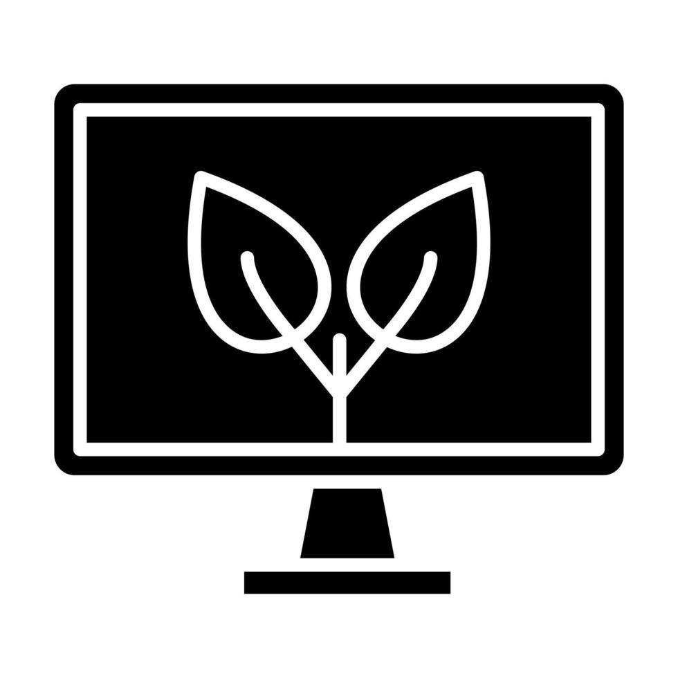icône de glyphe de contenu organique vecteur