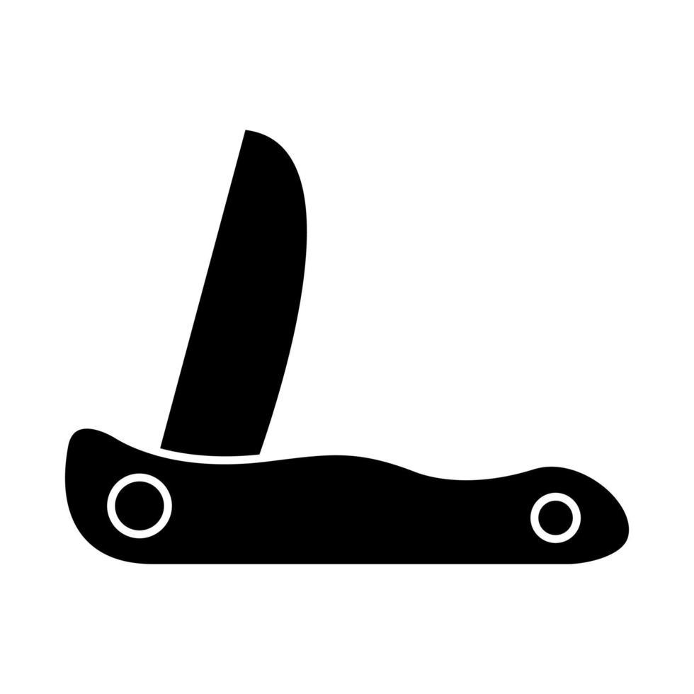 icône de glyphe de couteau suisse vecteur