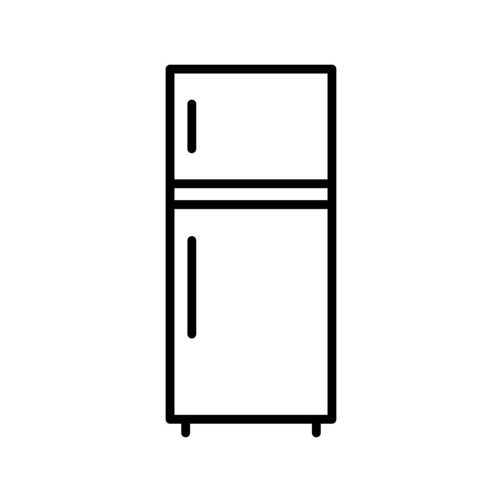 icône de ligne de réfrigérateur vecteur