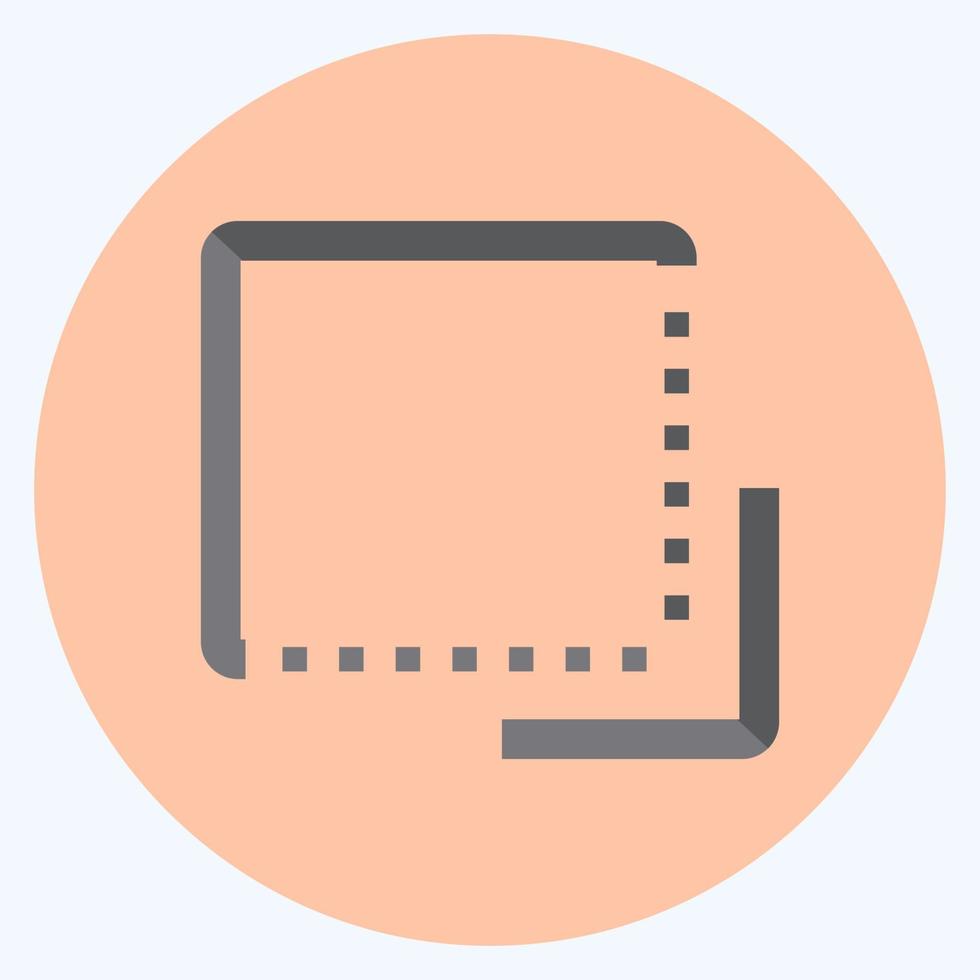 icône basculer vers l'avant - style plat - illustration simple, trait modifiable vecteur