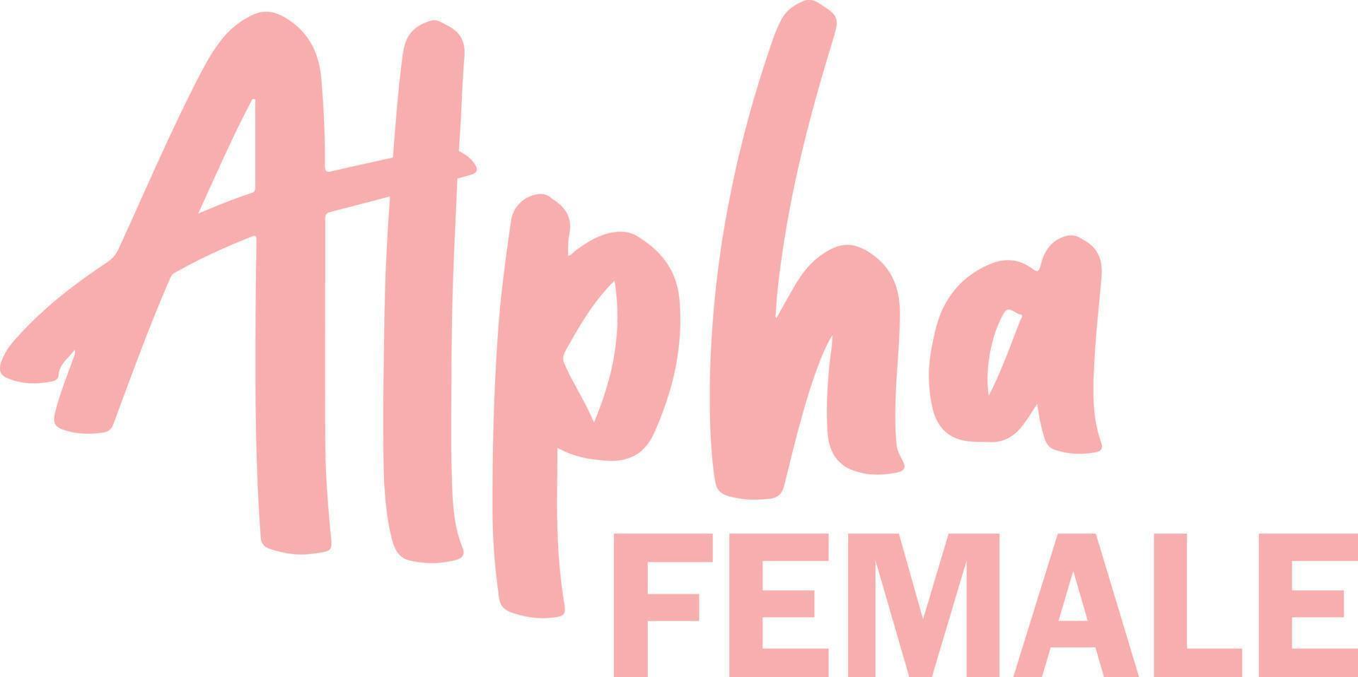 signe féminin alpha vecteur