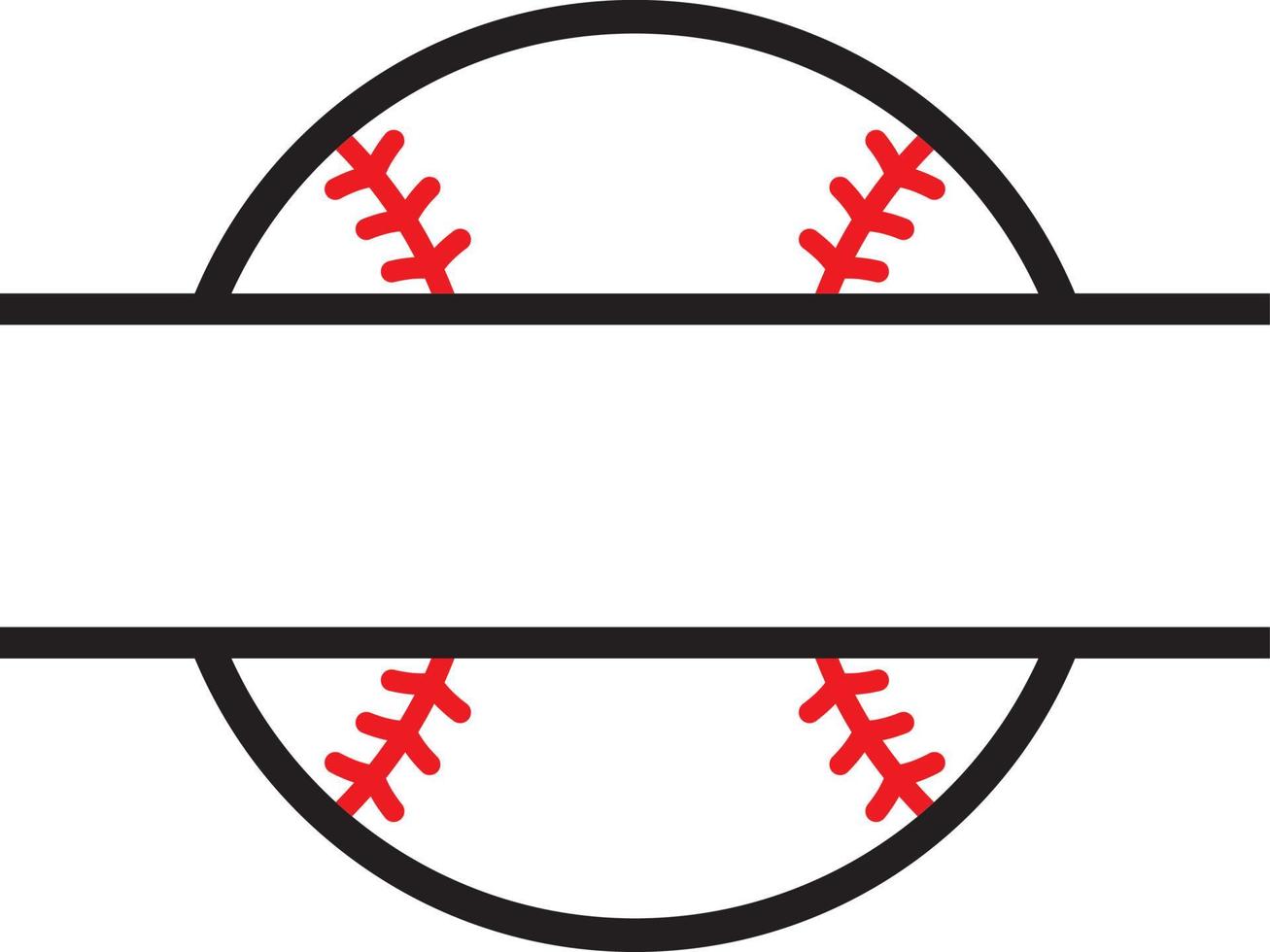 monogramme de baseball ou de softball vecteur