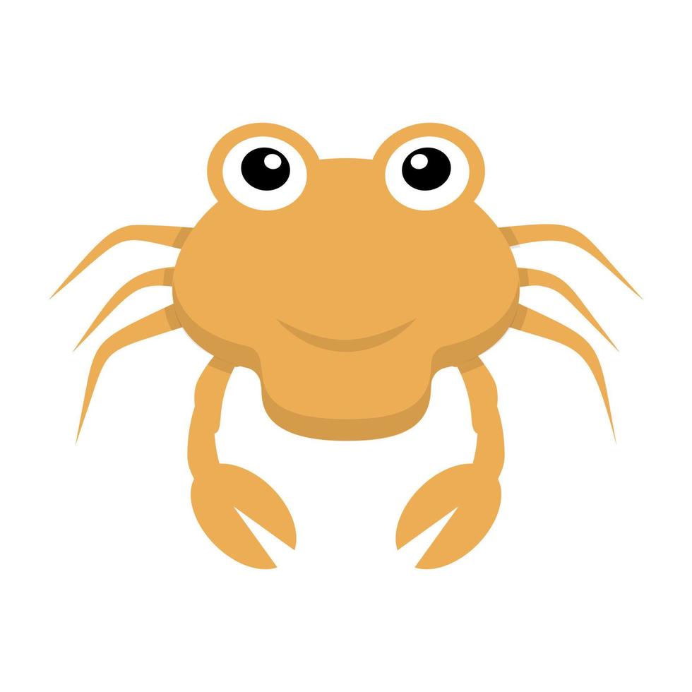 concepts de crabe à la mode vecteur