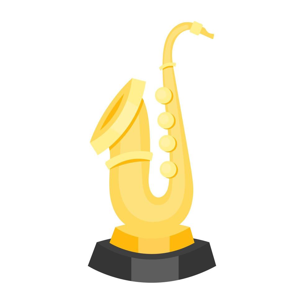 concepts de trophée de saxophone vecteur