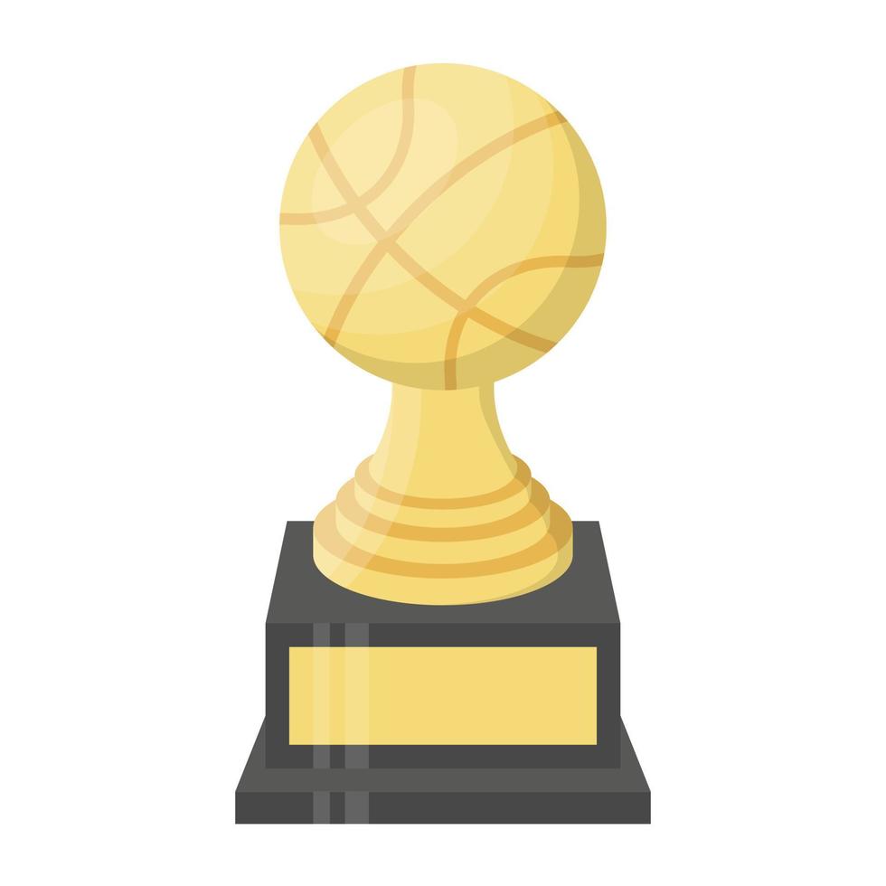 concepts de trophée de basket-ball vecteur