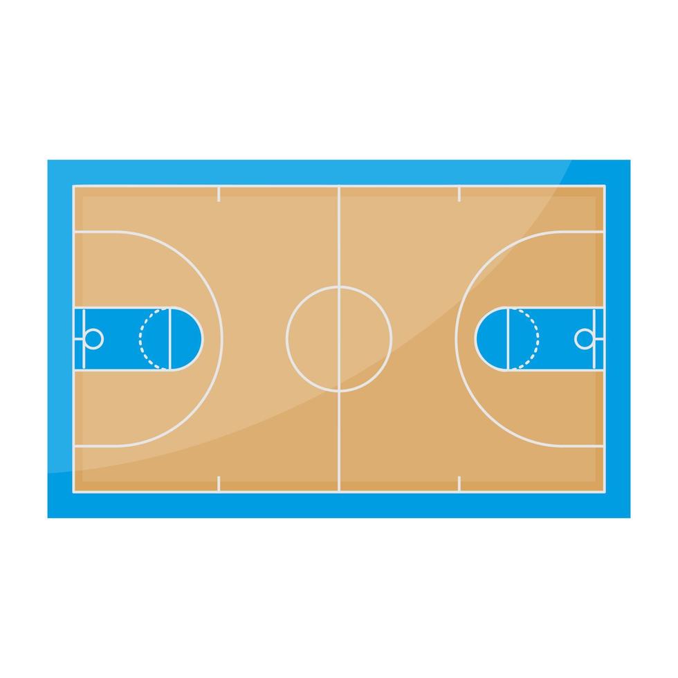 concepts de terrain de basket vecteur