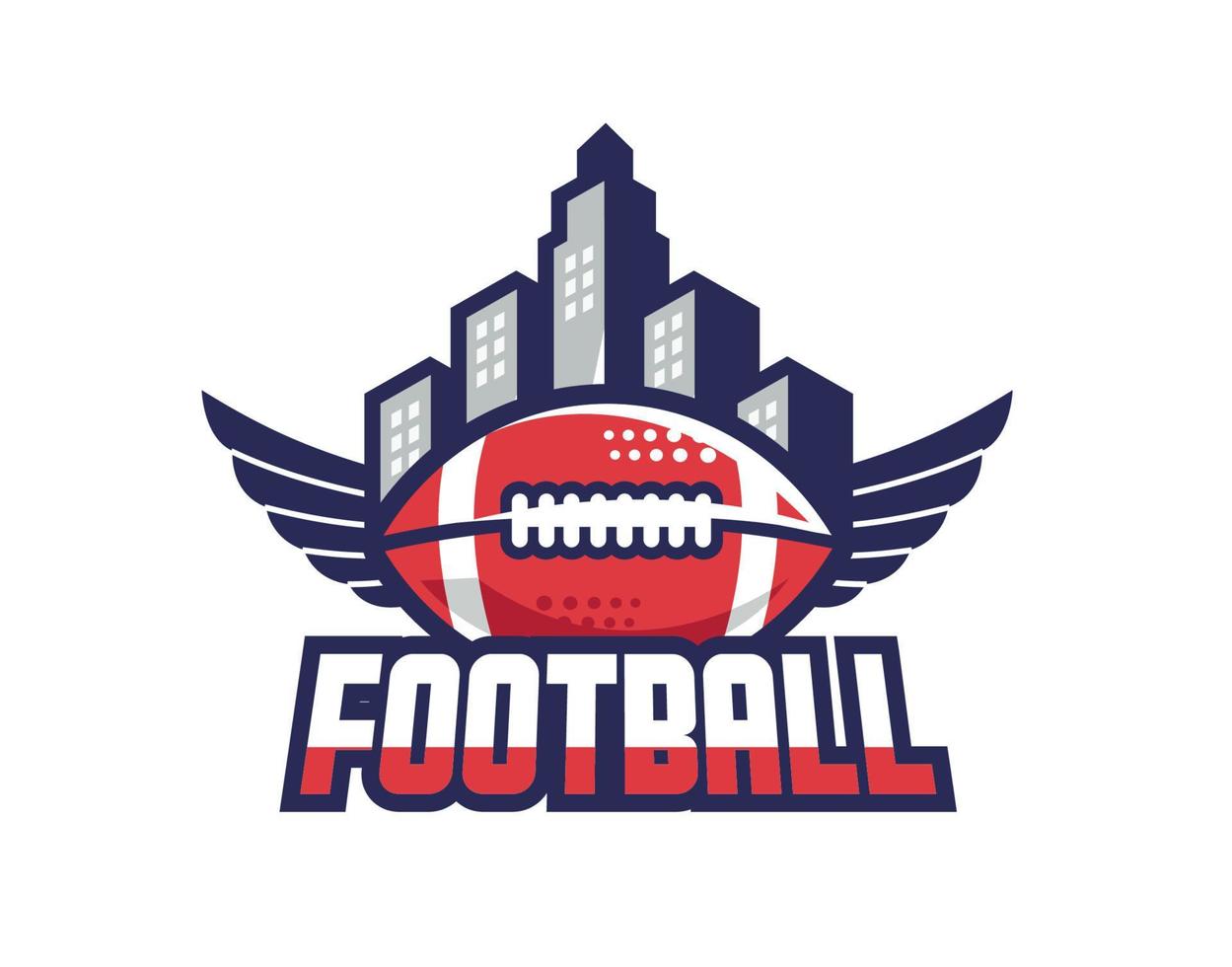 logo de football pour tous les types d'équipes et d'événements vecteur